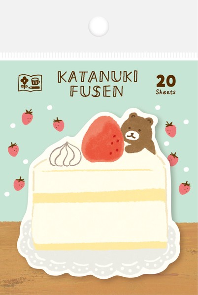 わたしびより型抜きふせん　ケーキとくま［古川紙工］