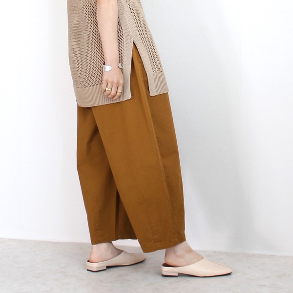 【定番品】サーカスパンツ ワイドパンツ チノ 股下丈58cm パンツ バレルレッグ【一部予約】