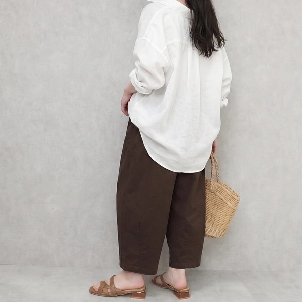 【定番品】サーカスパンツ ワイドパンツ チノ 股下丈58cm パンツ バレルレッグ【一部予約】