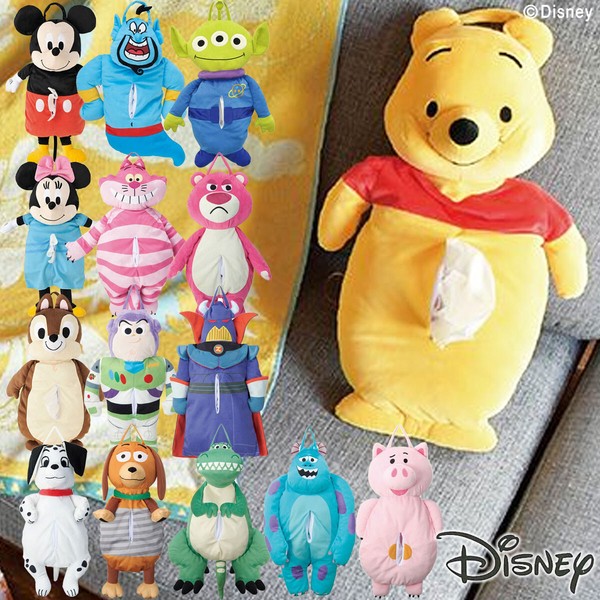 【Disney】ディズニー ティッシュボックスカバー(ループ付き)