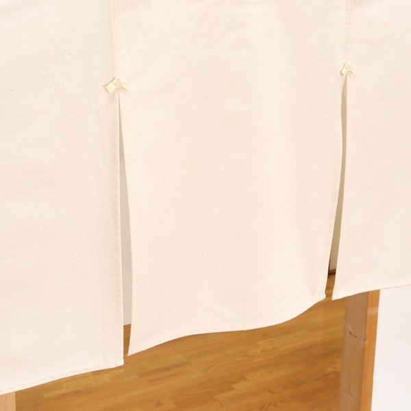 綿100%のれん 175x50cm「天竺」【日本製】チチ付 コスモ 目隠し 店舗 施設 向け