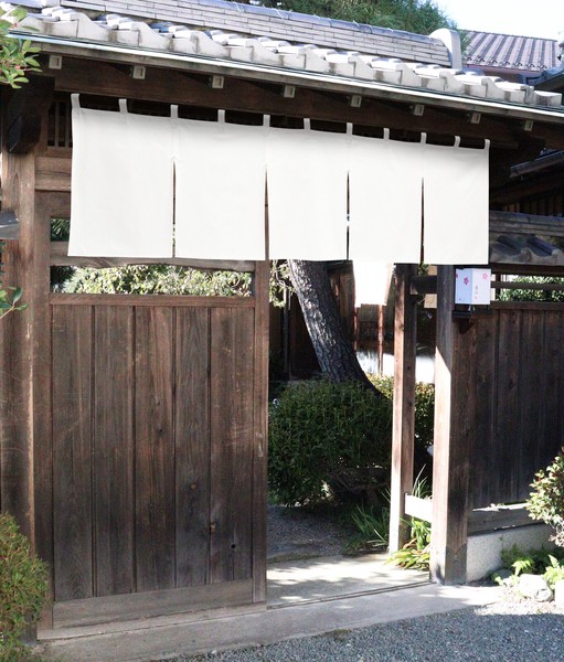 綿100%のれん 175x50cm「天竺」【日本製】チチ付 コスモ 目隠し 店舗 施設 向け