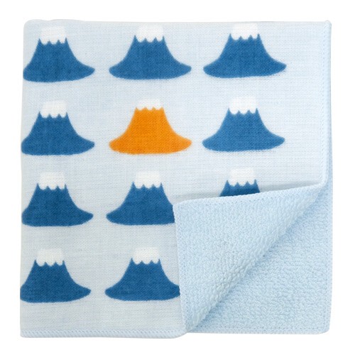 【濱文様】　和たおるセミウォッシュ　富士山　(日本製)