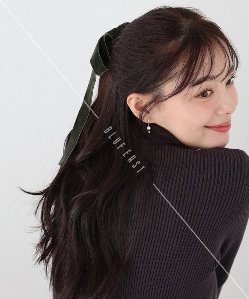 2024新作追加【ロングベロアリボンシュシュ】ヘアゴム　再入荷　ヘアアクセサリー
