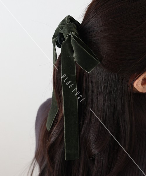 2024新作追加【ロングベロアリボンシュシュ】ヘアゴム　再入荷　ヘアアクセサリー