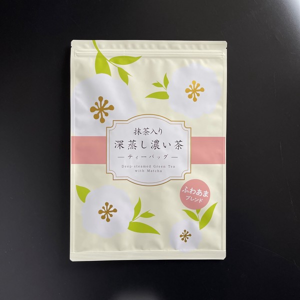 抹茶入り 深蒸し濃い茶 ティーバッグ ふわあま ブレンド 100個入 和紅茶 お茶 静岡 牧之原