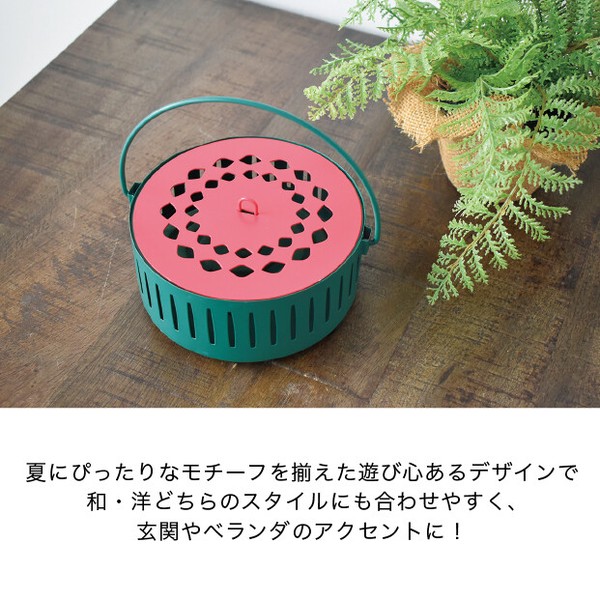 【夏雑貨】蚊遣り箱 すいか【シーズナル】【アウトドア】