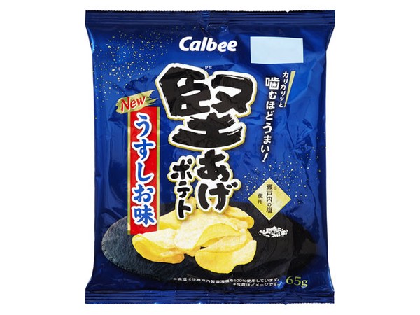 カルビー 堅あげポテト うすしお味 65g x12 【ポテトチップス】