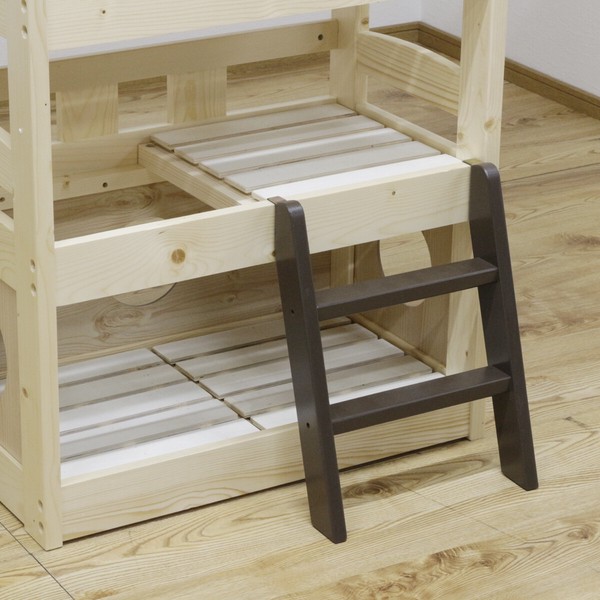 【直送可】ペットベッド キャットタワー ペット小屋 5段ベッド はしご パイン材 【ペット家具】