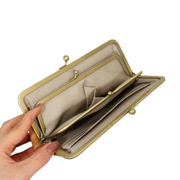 【日本製 ロングセラー売れ筋】本革 財布 長財布 レディース がま口 ズッケロ 大容量 サライ 55432