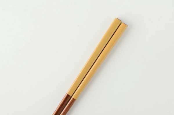 【食洗機OK】fam. カラフルお箸(22.5cm)  黄[日本製/和食器]