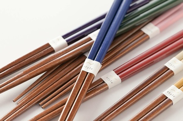【食洗機OK】fam. カラフルお箸(22.5cm)  黄[日本製/和食器]