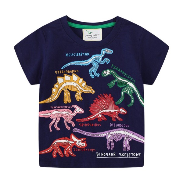 Tシャツ 恐竜 光る 蓄光 カットソー トップス 半袖 トドラー ベビー 新生児 キッズ 子供服
