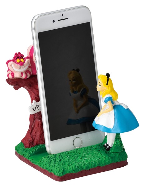 ディズニー　スマホスタンド（アリス＆チェシャ猫）　不思議の国のアリス