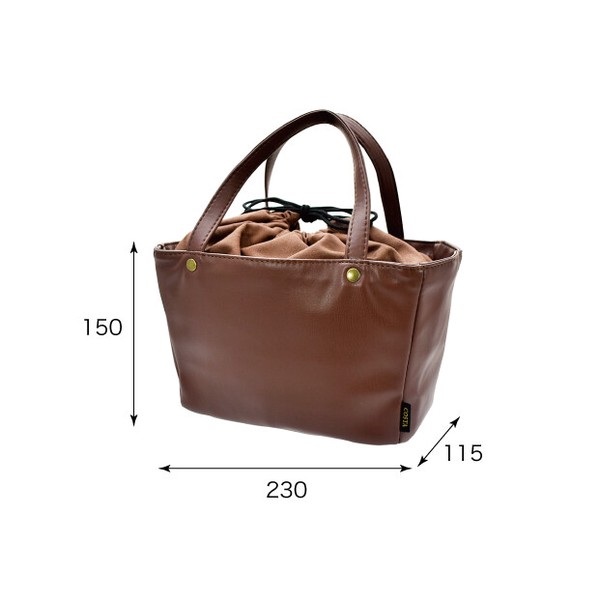 【SALE価格】レザー風ランチバッグ COSTA【お弁当】【保温保冷】