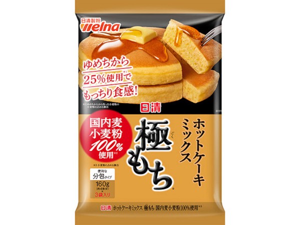 日清製粉ウェルナ ホットケーキミックス 極小麦粉100％ 480g x12 【小麦粉・パン粉・ミックス】