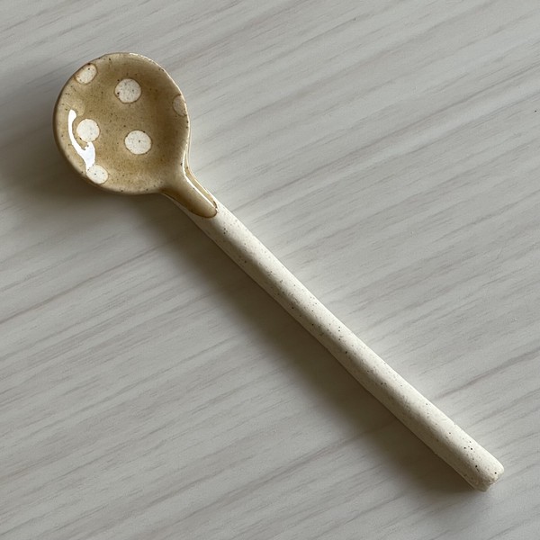 Branch  Dot Spoon スプーン　美濃文山窯　【ティースプーン　日本製　美濃焼】　ヤマ吾陶器