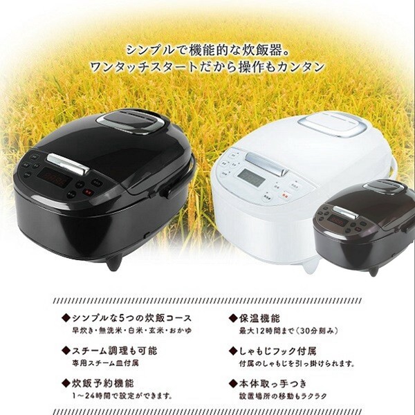 炊飯ジャー 極UMADAKI RM-210H 5合 マイコン式 5つの炊飯コース