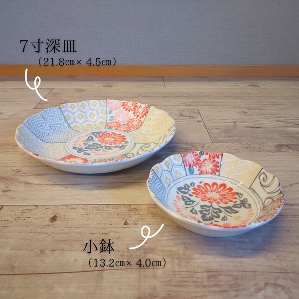 美濃祥瑞　全7形状【美濃焼　皿　プレート　ボウル　深皿　小鉢】ヤマ吾陶器
