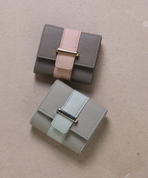 三つ折り財布 財布 ミニ財布 ウォレット ミニ 小さめ カード入れ ボックスコイン シンプル ドリュー