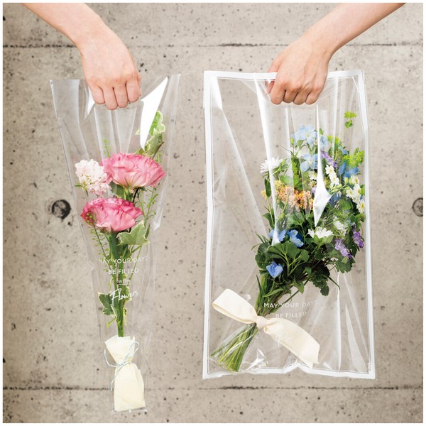 【花袋】デザイン花袋ハンディスクエア　35cm-22cm　50枚入り