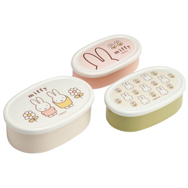 【6月下旬入荷予定】抗菌 シール容器3Pセット ミッフィー