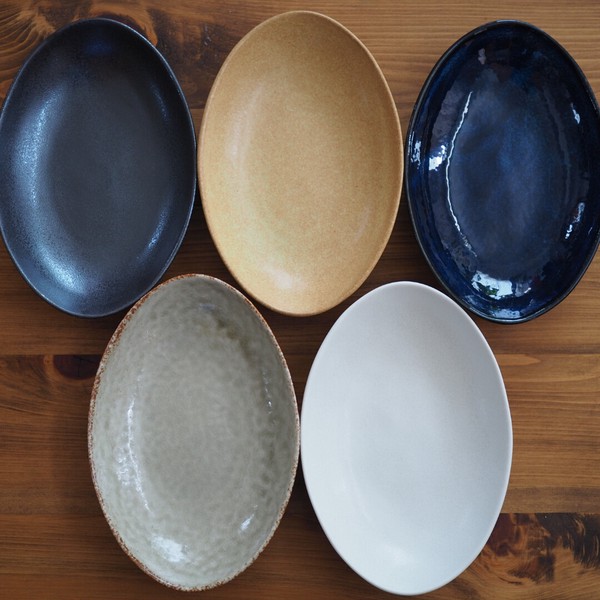 Oval curry plate 全5色【美濃焼　プレート　カレー皿　オーバル皿　日本製】ヤマ吾陶器