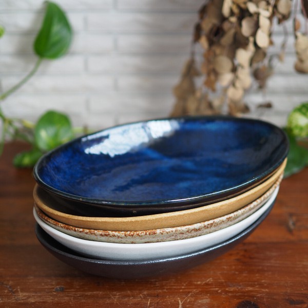 Oval curry plate 全5色【美濃焼　プレート　カレー皿　オーバル皿　日本製】ヤマ吾陶器