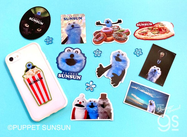 パペットスンスン ダイカットステッカー 黒猫とスンスン キャラクター PUPPET SUNSUN ステッカー PSU-008