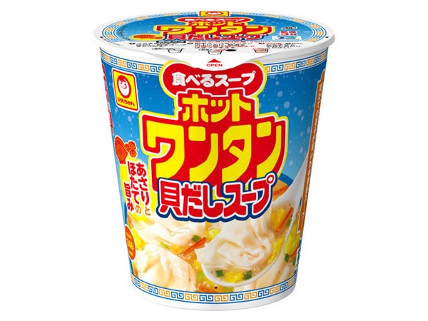 マルちゃん ホットワンタン 貝だしスープ 48g x12【ラーメン】