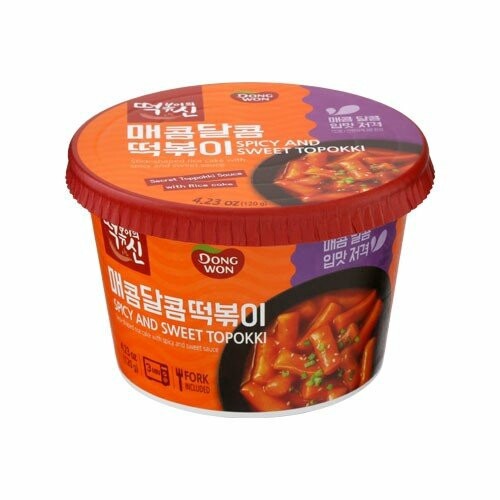 東遠 カップトッポキ 甘辛味 120g 韓国人気カップトッポキ