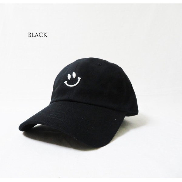 ■継続入荷商品■人気■夏定番シリーズ■SMILE スマイル 刺繍キャップ コットン お揃い ペア