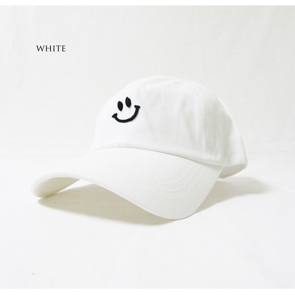■継続入荷商品■人気■夏定番シリーズ■SMILE スマイル 刺繍キャップ コットン お揃い ペア