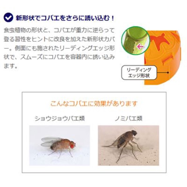 金鳥 コバエがポットン 置き型 3個入
