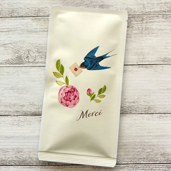 お茶メール（Merci_チューリップ・ツバメ_れもん和紅茶TB 3g5P）【紅茶/ハーブティー/春/御礼】