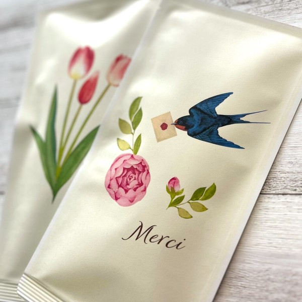 お茶メール（Merci_チューリップ・ツバメ_れもん和紅茶TB 3g5P）【紅茶/ハーブティー/春/御礼】