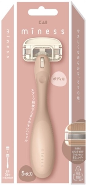 【貝印】GA0130　miness　ボディ用カミソリ　替刃2個付【女性用カミソリ】
