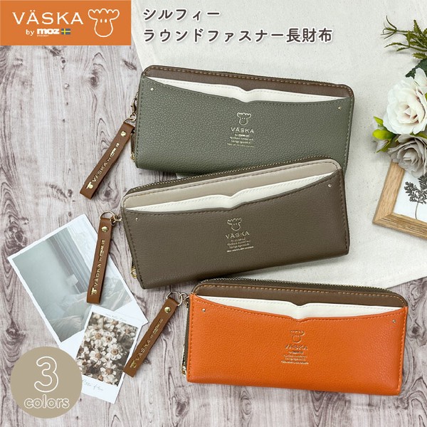 VASKA by moz ベスカバイモズ シルフィー ラウンドファスナー長財布