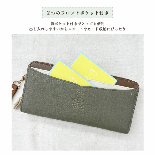 VASKA by moz ベスカバイモズ シルフィー ラウンドファスナー長財布