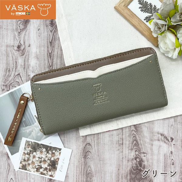 VASKA by moz ベスカバイモズ シルフィー ラウンドファスナー長財布