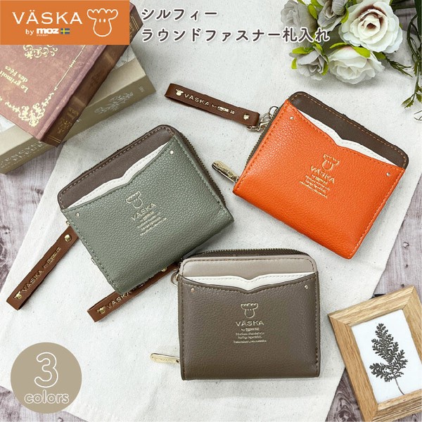 VASKA by moz ベスカバイモズ シルフィー ラウンドファスナー札入れ