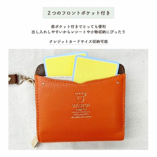 VASKA by moz ベスカバイモズ シルフィー ラウンドファスナー札入れ