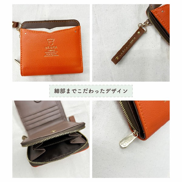 VASKA by moz ベスカバイモズ シルフィー ラウンドファスナー札入れ