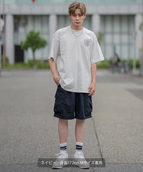 【SIDEWAYSTANCE】ポリワッシャーワイドカーゴショーツ