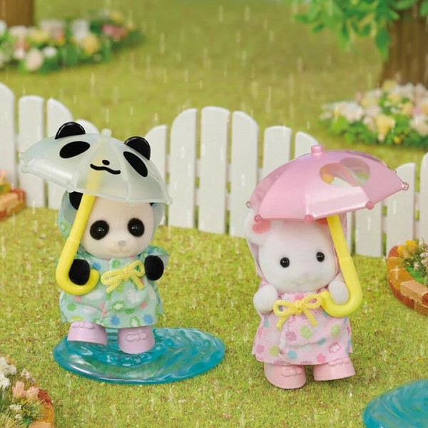 【シルバニアファミリー】『なかよし赤ちゃんセット　—雨ふり—』