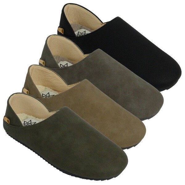 特価【即納】秋冬シューズ☆2WAY内ボアフラットシューズ　防寒　スリッパ