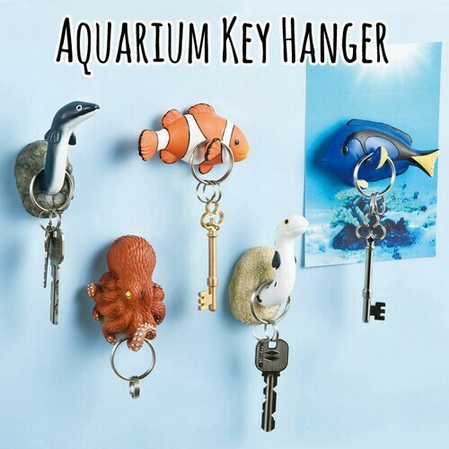 マグネット キーハンガー 海の生き物 磁石 魚 動物 水族館 鍵 キーフック