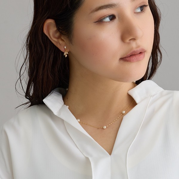 【大ヒット商品】 日本製 ネックレス パール  レディース ジュエリー 金属アレルギー ロット販売