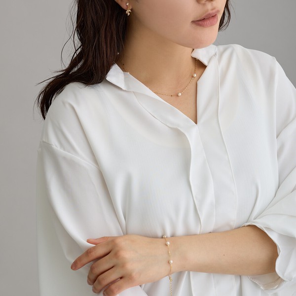 【大ヒット商品】 日本製 ネックレス パール  レディース ジュエリー 金属アレルギー ロット販売