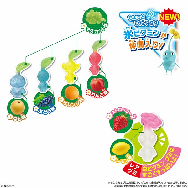 【お菓子】『ピクミン　たべられるぅ〜グミ　4連包　上代￥170』